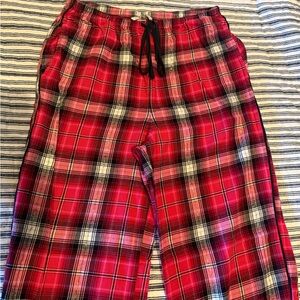 Victoria's Secret Red Plaid Pajama Bottoms